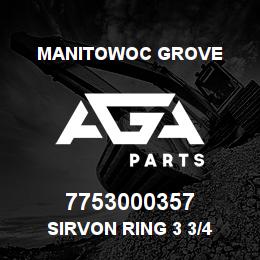 7753000357 Manitowoc Grove SIRVON RING 3 3/4 | AGA Parts