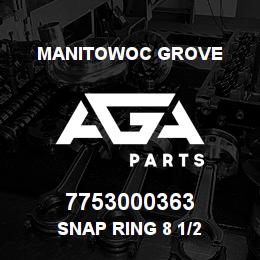 7753000363 Manitowoc Grove SNAP RING 8 1/2 | AGA Parts