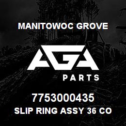 7753000435 Manitowoc Grove SLIP RING ASSY 36 CONDUCTOR | AGA Parts