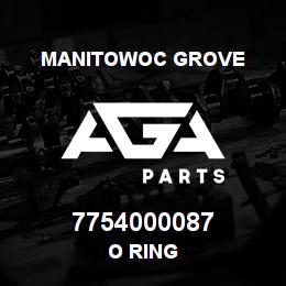 7754000087 Manitowoc Grove O RING | AGA Parts