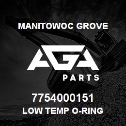 7754000151 Manitowoc Grove LOW TEMP O-RING | AGA Parts