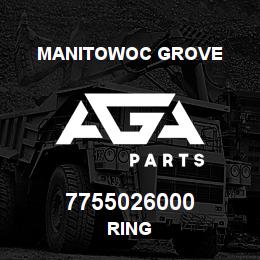 7755026000 Manitowoc Grove RING | AGA Parts