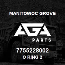 7755228002 Manitowoc Grove O RING 2 | AGA Parts