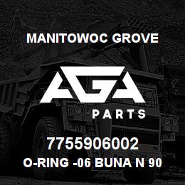 7755906002 Manitowoc Grove O-Ring -06 Buna N 90 Duro | AGA Parts