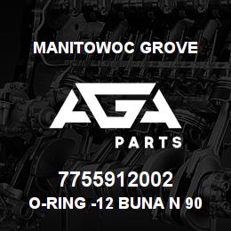 7755912002 Manitowoc Grove O-Ring -12 Buna N 90 Duro | AGA Parts