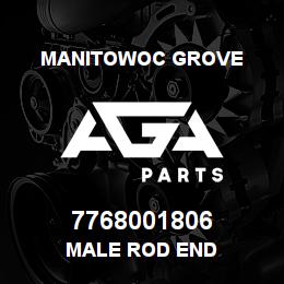 7768001806 Manitowoc Grove MALE ROD END | AGA Parts