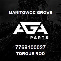7768100027 Manitowoc Grove TORQUE ROD | AGA Parts