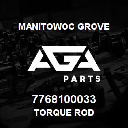 7768100033 Manitowoc Grove TORQUE ROD | AGA Parts