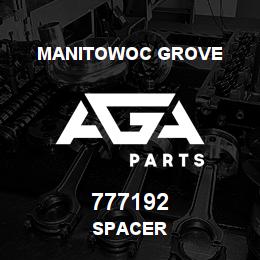 777192 Manitowoc Grove SPACER | AGA Parts