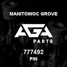 777492 Manitowoc Grove PIN | AGA Parts