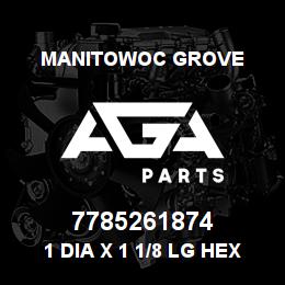 7785261874 Manitowoc Grove 1 DIA X 1 1/8 LG HEX SOCKET | AGA Parts