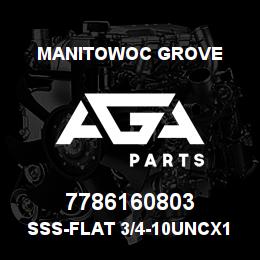 7786160803 Manitowoc Grove SSS-flat 3/4-10UNCx1.12 HRC 45 | AGA Parts