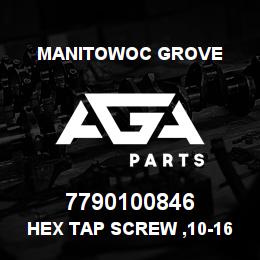 7790100846 Manitowoc Grove Hex Tap Screw ,10-16UNCx0.50 | AGA Parts