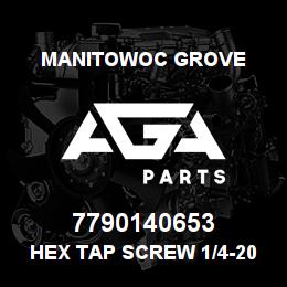 7790140653 Manitowoc Grove Hex Tap Screw 1/4-20UNCx0.38 | AGA Parts