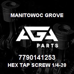 7790141253 Manitowoc Grove Hex Tap Screw 1/4-20UNCx0.75 | AGA Parts