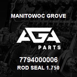 7794000006 Manitowoc Grove ROD SEAL 1.750 | AGA Parts