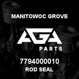 7794000010 Manitowoc Grove ROD SEAL | AGA Parts