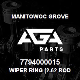7794000015 Manitowoc Grove WIPER RING (2.62 ROD) | AGA Parts