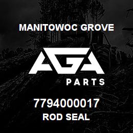 7794000017 Manitowoc Grove ROD SEAL | AGA Parts
