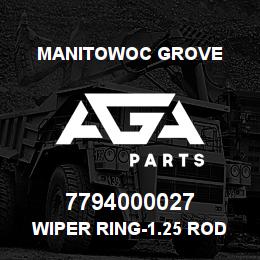 7794000027 Manitowoc Grove WIPER RING-1.25 ROD | AGA Parts