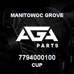 7794000100 Manitowoc Grove CUP | AGA Parts