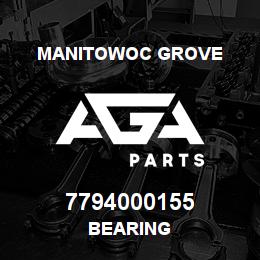 7794000155 Manitowoc Grove BEARING | AGA Parts