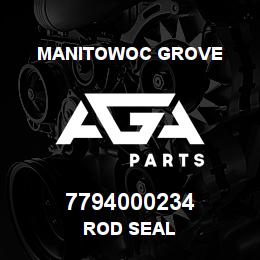 7794000234 Manitowoc Grove ROD SEAL | AGA Parts