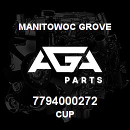 7794000272 Manitowoc Grove CUP | AGA Parts