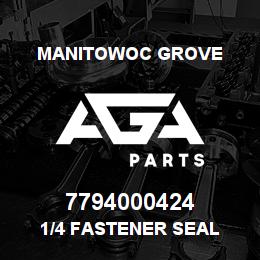 7794000424 Manitowoc Grove 1/4 FASTENER SEAL | AGA Parts