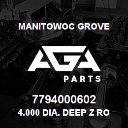 7794000602 Manitowoc Grove 4.000 DIA. DEEP Z ROD SEAL (.3 | AGA Parts