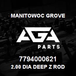 7794000621 Manitowoc Grove 2.00 DIA DEEP Z ROD SEAL | AGA Parts