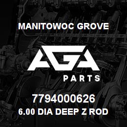 7794000626 Manitowoc Grove 6.00 DIA DEEP Z ROD SEAL | AGA Parts