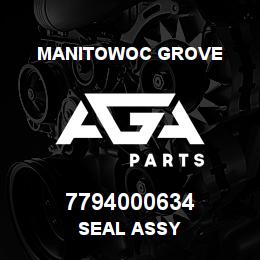 7794000634 Manitowoc Grove SEAL ASSY | AGA Parts