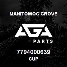 7794000639 Manitowoc Grove CUP | AGA Parts