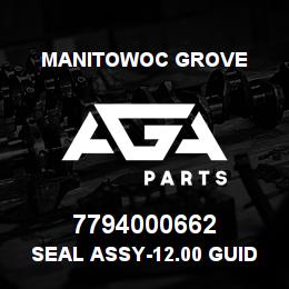 7794000662 Manitowoc Grove SEAL ASSY-12.00 GUIDELOCK | AGA Parts