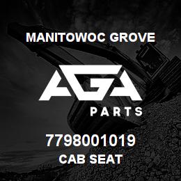 7798001019 Manitowoc Grove CAB SEAT | AGA Parts
