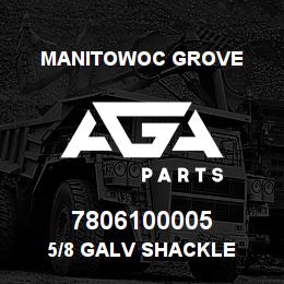 7806100005 Manitowoc Grove 5/8 GALV SHACKLE | AGA Parts