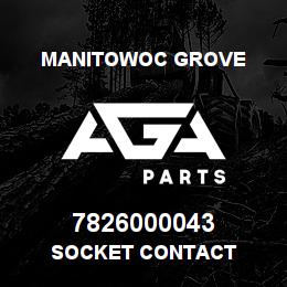 7826000043 Manitowoc Grove SOCKET CONTACT | AGA Parts