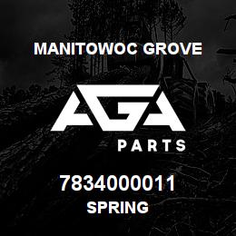 7834000011 Manitowoc Grove SPRING | AGA Parts