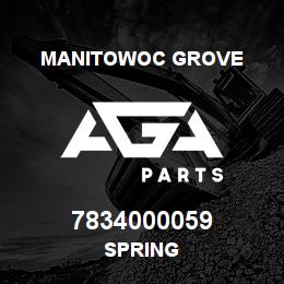 7834000059 Manitowoc Grove SPRING | AGA Parts
