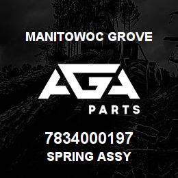 7834000197 Manitowoc Grove SPRING ASSY | AGA Parts