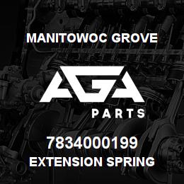7834000199 Manitowoc Grove EXTENSION SPRING | AGA Parts