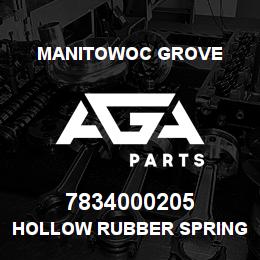 7834000205 Manitowoc Grove HOLLOW RUBBER SPRING | AGA Parts