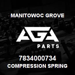 7834000734 Manitowoc Grove COMPRESSION SPRING | AGA Parts