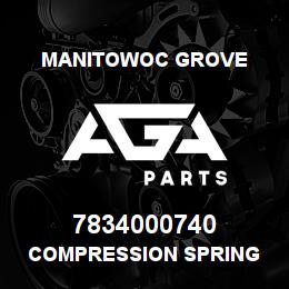7834000740 Manitowoc Grove COMPRESSION SPRING | AGA Parts