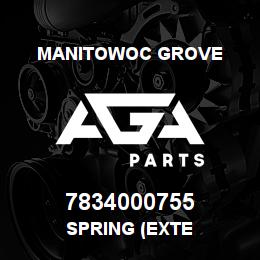 7834000755 Manitowoc Grove SPRING (EXTE | AGA Parts
