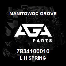 7834100010 Manitowoc Grove L H SPRING | AGA Parts
