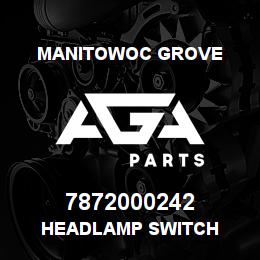 7872000242 Manitowoc Grove HEADLAMP SWITCH | AGA Parts