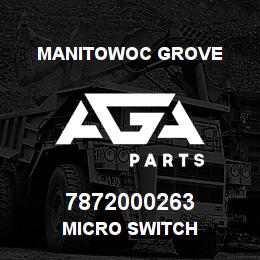 7872000263 Manitowoc Grove MICRO SWITCH | AGA Parts