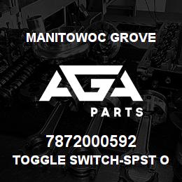 7872000592 Manitowoc Grove TOGGLE SWITCH-SPST ON-NO | AGA Parts
